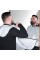 Пеньюар для стрижки бороди BarberTools з присосками білий