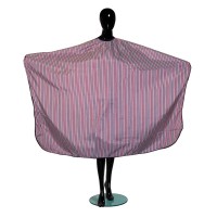 Пеньюар для барбершопів чорно-біло-червону смужку Barbertools