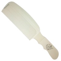 Білий гребінець з ручкою Ingrid BarberShop Speed Comb 829