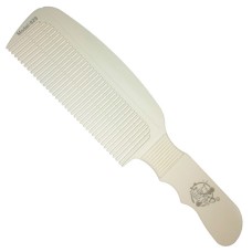 Білий гребінець з ручкою Ingrid BarberShop Speed Comb 829