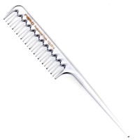 Прозорий гребінець з спицею Y25 Duracon Galaxy Glitter 21 см. 2514 trs