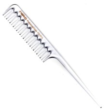 Прозорий гребінець з спицею Y25 Duracon Galaxy Glitter 21 см. 2514 trs