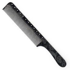 Гребінець з ручкою Y3 carbon laser ET 21,5 см. С064
