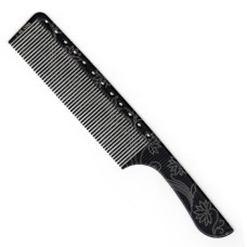 Гребінець з довгим зубом та ручкою Y3 carbon laser ET 21,5 см. С065