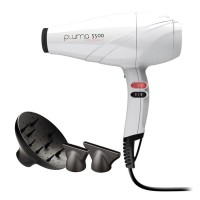 Білий професійний фен Ga.Ma Pluma Endurance 5500 Ion 2400 Вт